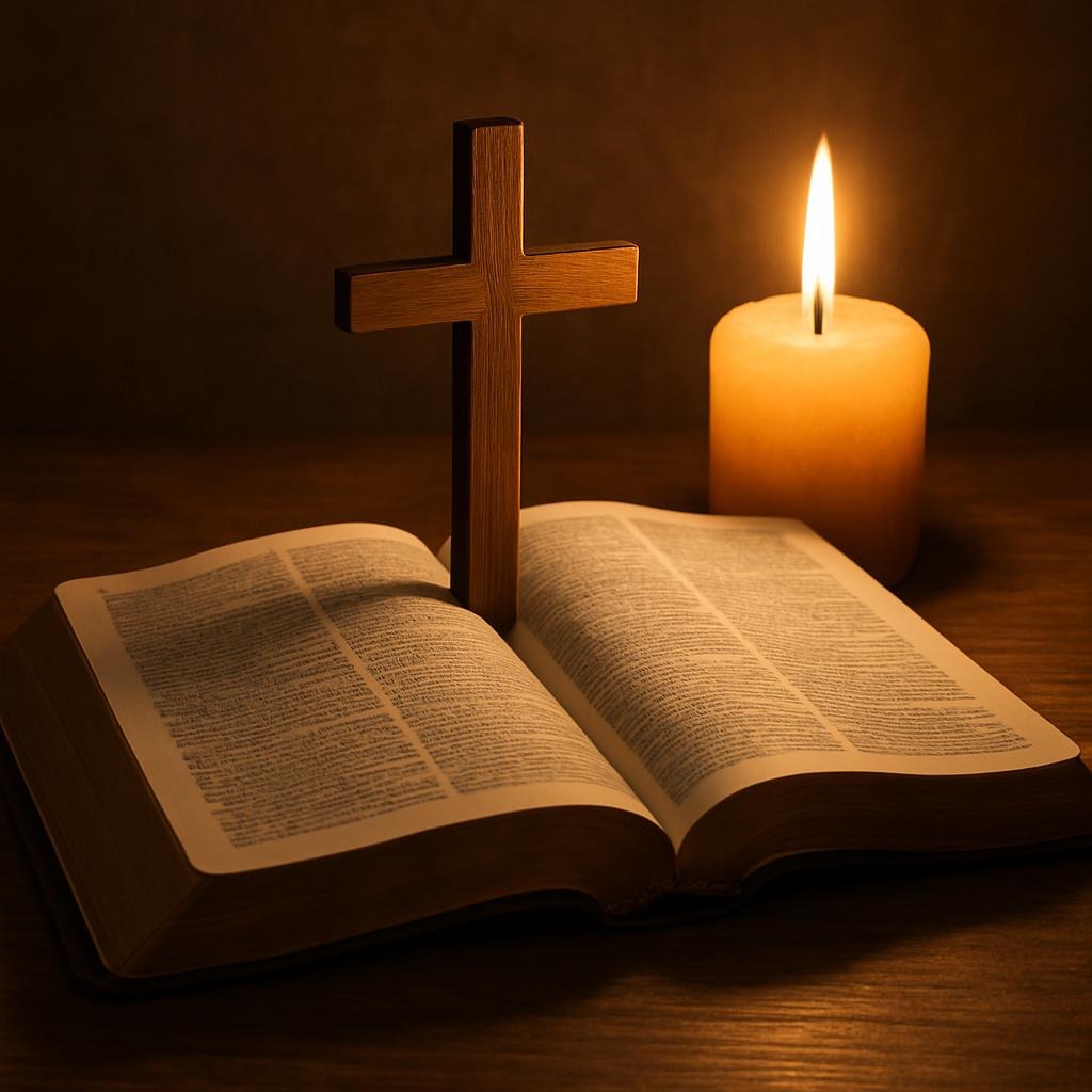 A symbolic image of an open Bible, reinforcing faith, purpose, and God’s ongoing plans for her life.
