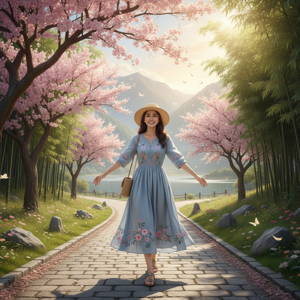 Christian woman walking confidently toward her purpose after rediscovering identity in Christ.